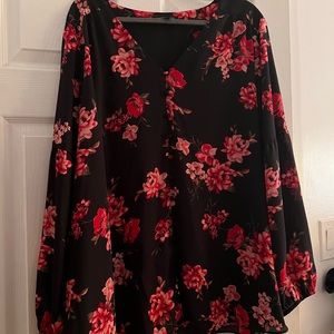 Lane Bryant floral top plus size top size 28 / 4x